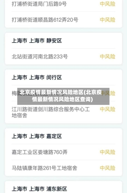 北京疫情最新情况风险地区(北京疫情最新情况风险地区查询)-第3张图片