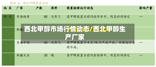 西北甲醇市场行情动态/西北甲醇生产厂家-第2张图片