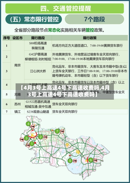 【4月3号上高速4号下高速收费吗,4月3号上高速4号下高速收费吗】-第2张图片