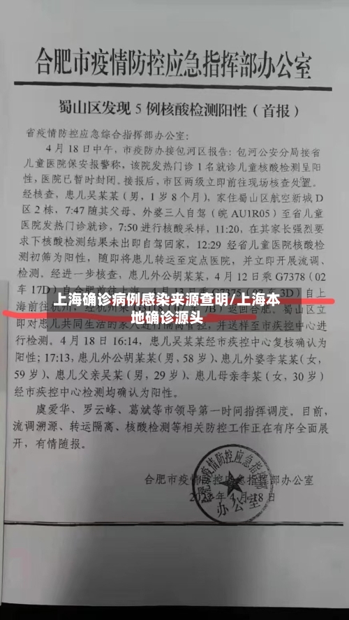 上海确诊病例感染来源查明/上海本地确诊源头-第2张图片