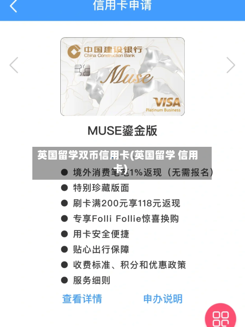 英国留学双币信用卡(英国留学 信用卡)