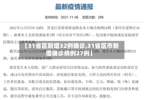 【31省区新增32例确诊,31省区市新增确诊病例27例】-第2张图片