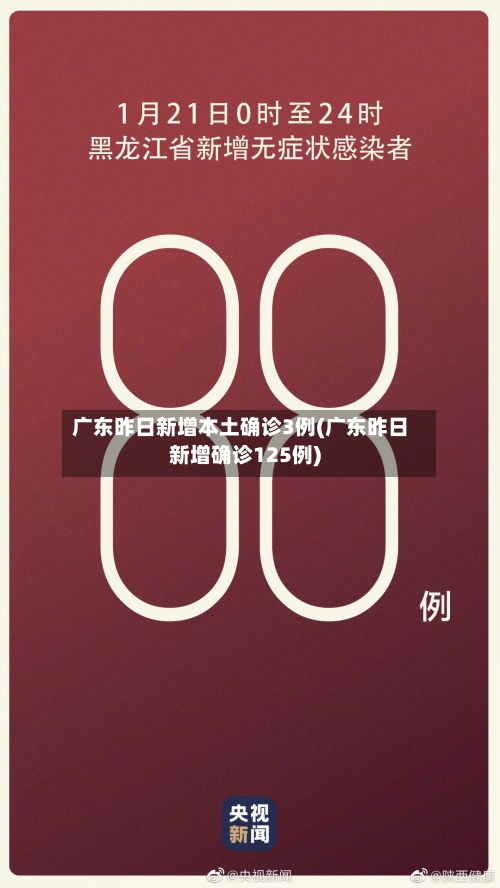 广东昨日新增本土确诊3例(广东昨日新增确诊125例)