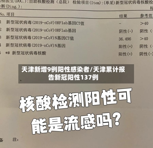 天津新增9例阳性感染者/天津累计报告新冠阳性137例