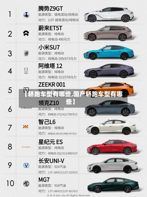 【轿跑车型有哪些,国产轿跑车型有哪些】-第2张图片