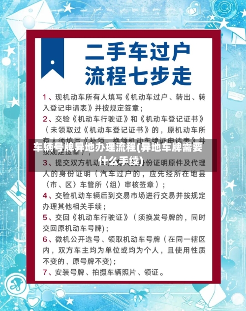 车辆号牌异地办理流程(异地车牌需要什么手续)