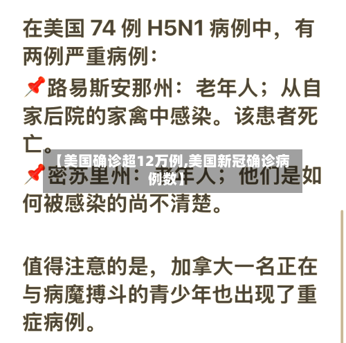 【美国确诊超12万例,美国新冠确诊病例数】