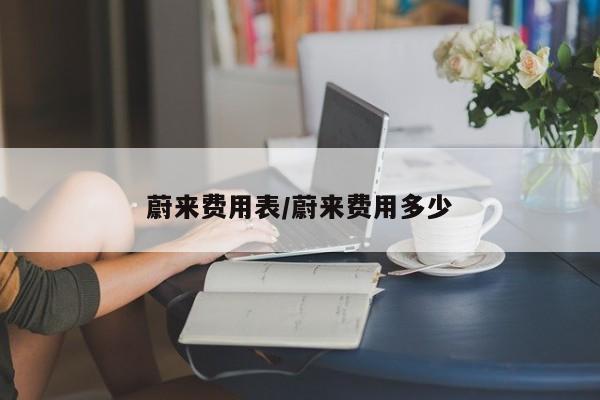 蔚来费用表/蔚来费用多少