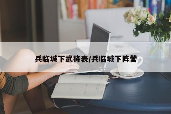 兵临城下武将表/兵临城下阵营